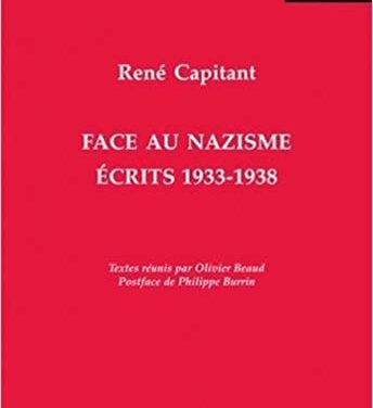Face au nazisme, écrits, 1933-1938