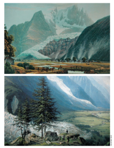 Reproductions de peinture de la Mer de glace (glacier des Bois) en 1820 p. 45