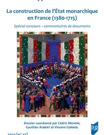 couverture La construction de l’État monarchique en France (1380-1715)